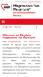 Mobile Screenshot of pflegewohnen-rostock.de